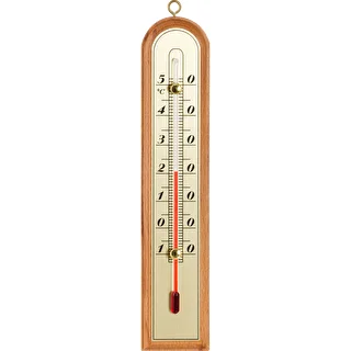 Комнатный термометр с золотой шкалой (-10°C до +50°C) 22см, микс
