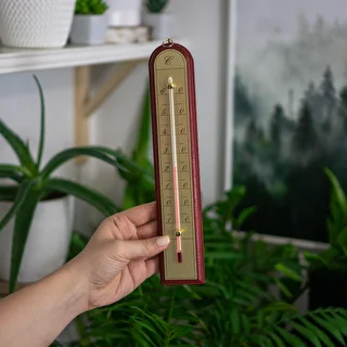 Комнатный термометр с золотистой шкалой (-10°C до +60°C) 28см микс – photo 6