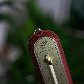 Комнатный термометр с золотистой шкалой (-10°C до +60°C) 28см микс – photo 7
