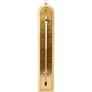 Комнатный термометр с золотистой шкалой (-10°C до +60°C) 28см микс