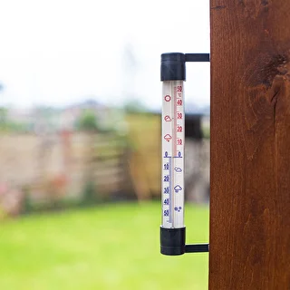 Термометр уличный приклеиваемый, антрацитовый (-70°C до +50°C) 23см – photo 2