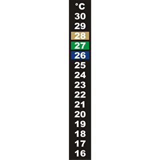 Жидкокристаллический термометр (+16°C до +30°C) 13см