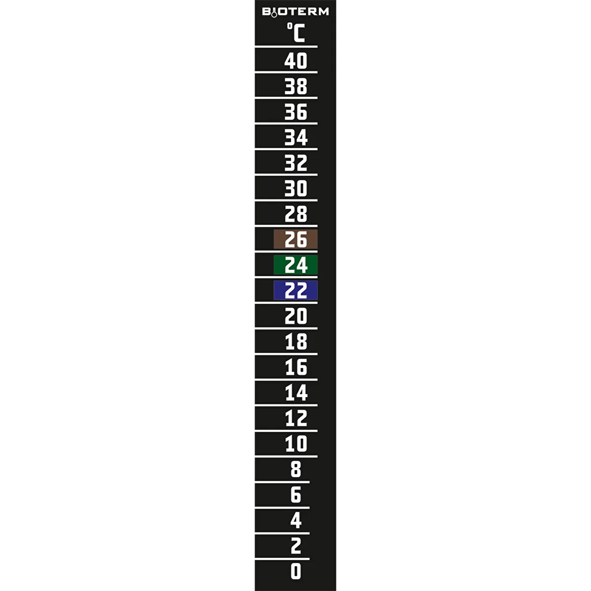 Жидкокристаллический термометр (0°C до +40°C) 15см