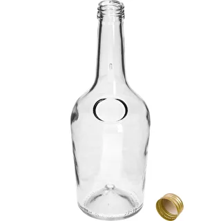 Бутылка GLORIA 0,5 л, с золотистой винтовой крышкой fi 28, 1 шт. – photo 2