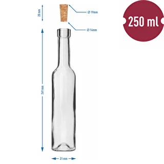 Бутылка BELISSIMO 250 мл, с натуральной пробкой, 1 шт. – photo 5