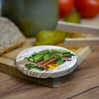 Банка винтовая 1,5 л, Ø82/6, с цветной крышкой + щипцы – photo 4