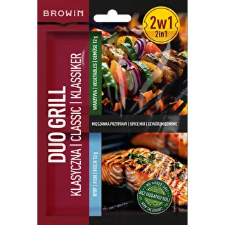 Duo Grill Классическая - приправа 2 в 1 для рыбы и овощей, 2 x 12 г