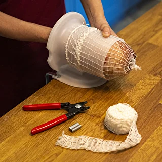 Колбасная сетка белая, 12,5 см x 5 м до 220°C – photo 3
