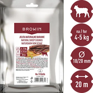 Натуральные овечьи кишки калибром 18/20 мм, 20 м – photo 3