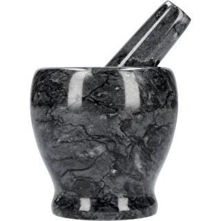 Ступка кухонная мраморная, черная, диаметр 10,5 см – photo 3
