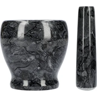 Ступка кухонная мраморная, черная, диаметр 10,5 см – photo 4