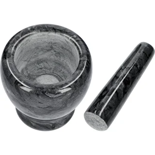 Ступка кухонная мраморная, черная, диаметр 10,5 см – photo 6