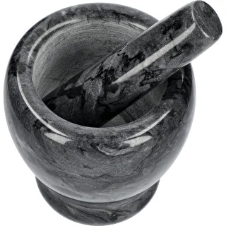 Ступка кухонная мраморная, черная, диаметр 10,5 см – photo 2