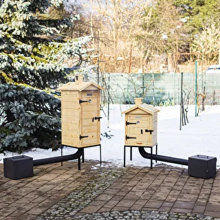 Деревянная коптильня 60 см, с топкой – photo 14