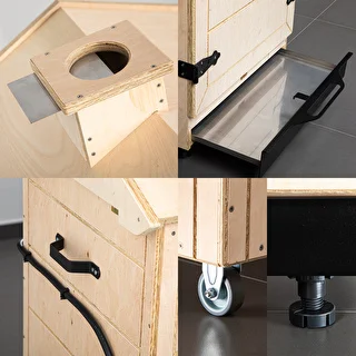 Безрамная коптильня dragON PLYWOOD NATURE с цифровым контроллером, 200 л – photo 6