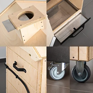 Коптильня dragON PLYWOOD NATURE — безрамная, модульная, с Wi‑Fi‑контроллером, 320 л – photo 6