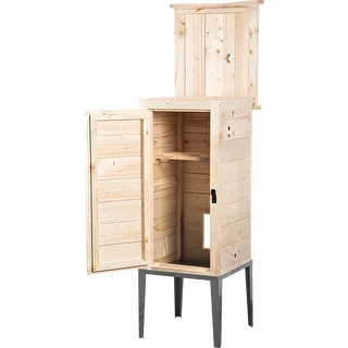 Коптильная камера из ели, 200 л, с нержавеющей подставкой – photo 2