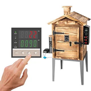Коптильня 115 л dragON Wood 60E — деревянная дровяная, с электрическим модулем нагрева и контроллером
