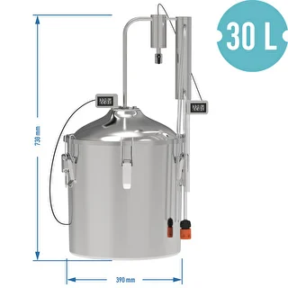 Дистиллятор hawkSTILL 1.0 CONVEX 30 л - 1 сухопарник – photo 8