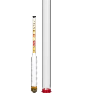 Небьющийся мёдометр с пробиркой, диапазон измерения 10-50°Blg