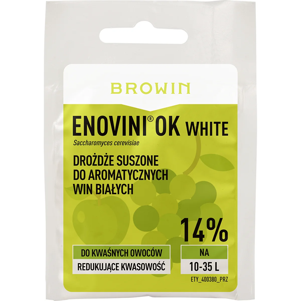 Дрожжи Enovini® OK WHITE - снижающие кислотность, 7 г