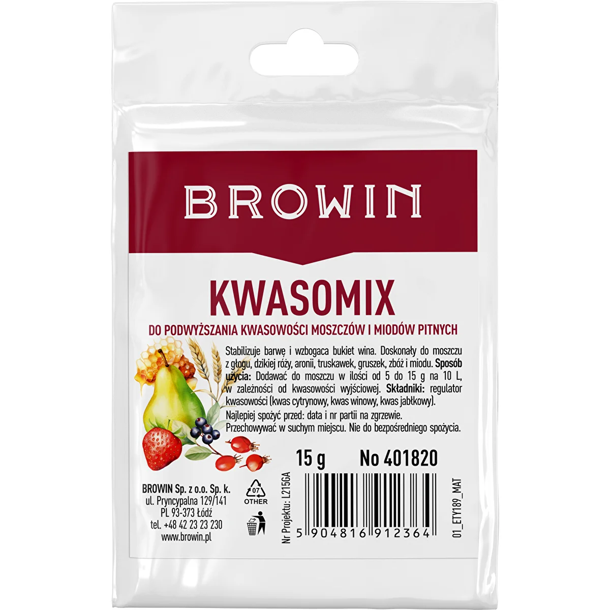 Регулятор кислотности ""Kwasomix"", 15 г