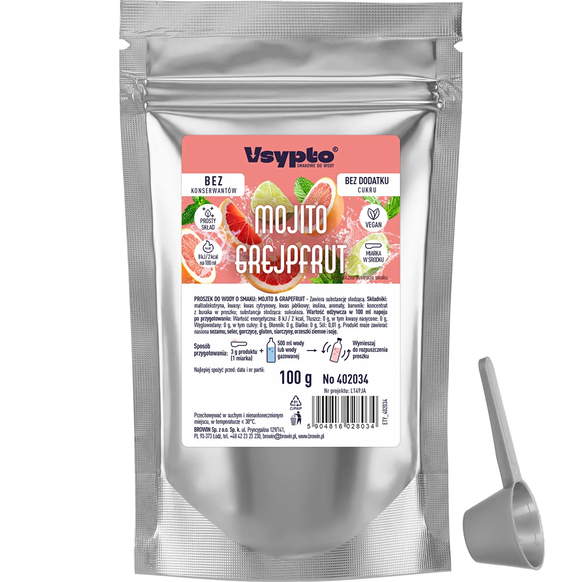 Vsypto со вкусом Мохито Грейпфрут, 100 г