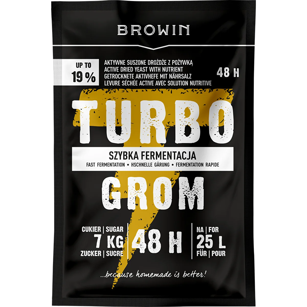 Спиртовые дрожжи Turbo Grom 48 ч