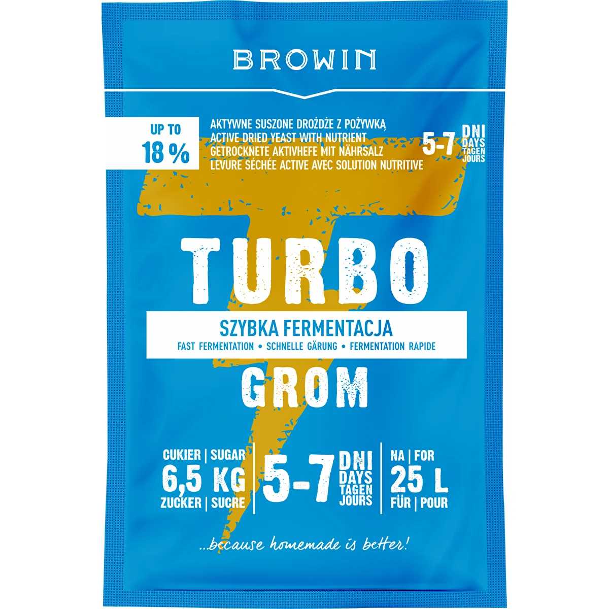 Спиртовые дрожжи Turbo Grom 5-7 дней