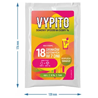 VYPITO 12%, саше на 18 коктейлей – Multitropic, 126 г – photo 4