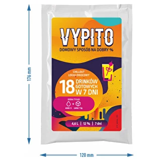 VYPITO 12%, саше на 18 коктейлей - Chillout, слегка фруктовый, 126 г – photo 4