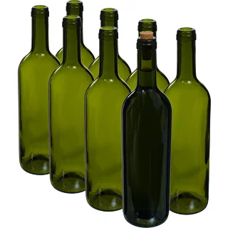 "Бутылка винная ""Bordeaux"" 0,75 л, оливковая, 8 шт." – photo 2