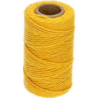 Хлопковый шпагат, желтый, 100 г – photo 1