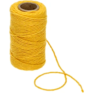 Хлопковый шпагат, желтый, 100 г – photo 3