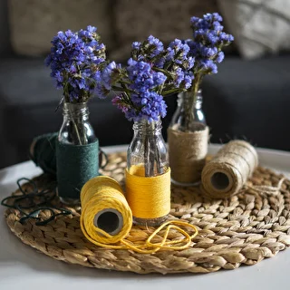 Хлопковый шпагат, желтый, 100 г – photo 13
