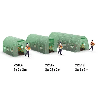 Садовая теплица (пленочная) 2x4,5x2 м – photo 16