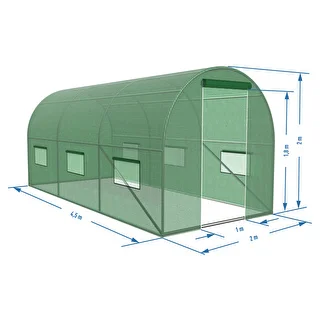 Садовая теплица (пленочная) 2x4,5x2 м – photo 15