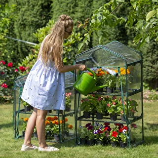 Небольшая теплица для балкона с тремя полками 69 x 49 x 125 см – photo 5
