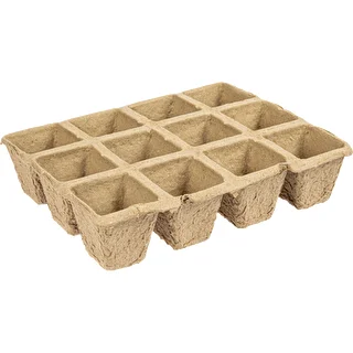 Горшки бумажные 4,5x5x4,5 см - 12 ячеек, 30шт. – photo 3
