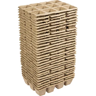 Горшки бумажные 4,5x5x4,5 см - 12 ячеек, 30шт. – photo 2
