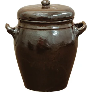 Горшок керамический 1,6 л, с крышкой – photo 1