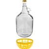 Бутыль Dama 5 л - корзина пластик, с завинчивающейся крышкой - 2 ['Бутыль', ' баллон', ' банка', ' для вина', ' для наливки', ' для соков', ' для ферментации', ' для хранения']