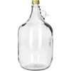Бутыль Дама на 5 л с завинчивающейся крышкой без корзины (белое стекло, золотистая крышка)  - 1 