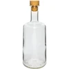 Бутылка 500 мл Rosa, с пробкой, белая  - 1 ['бутылка для алкоголя', ' декоративные бутылки для алкоголя', ' стеклянная бутылка для алкоголя', ' бутылки для самогона на свадьбу', ' бутылка для настойки', ' бутылки для настоек декоративные']