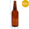 Бутылка для пива 0,5 л - картонная упаковка 12 шт. - 6 ['пивные бутылки', ' укупорочная бутылка', ' бутылка для сидра', ' бутылка 0', '5 л', ' бутылка 500 мл', ' коричневая стеклянная бутылка', ' пивная бутылка']