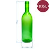 Бутылка для вина 0,75 л с пробками и колпачками - 12 шт. - 6 