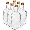 Бутылка Klasztorna 500 мл с пробкой, белая, 6 шт  - 1 ['бутылка для алкоголя', ' декоративные бутылки для алкоголя', ' стеклянная бутылка для алкоголя', ' бутылки для самогона на свадьбу', ' бутылка для настойки', ' бутылки для настоек декоративные']