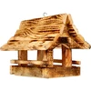 Деревянная кормушка для птиц, обожженная, гуцульский домик - 2 ['будка для птиц', ' домик для птиц', ' кормушка для птиц', ' деревянная кормушка', ' обожженная кормушка']
