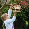 Деревянная кормушка для птиц, обожженная, гуцульский домик - 8 ['будка для птиц', ' домик для птиц', ' кормушка для птиц', ' деревянная кормушка', ' обожженная кормушка']