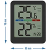 Электронный комнатный термометр, беспроводной - 9 ['электронный термометр', ' термометр для измерения влажности', ' беспроводной термометр', ' черный термометр', ' термометр с магнитом', ' стильный термометр', ' термометр для помещений', ' какой термометр выбрать для дома', ' современный комнатный термометр', ' практичный термометр', ' как проверить уровень комфортности воздуха']